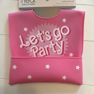 🌲 Barbie silicone bib “let’s go party”